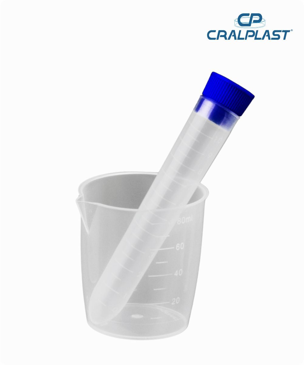 Kit para coleta de urina com tubo PP de 12mL